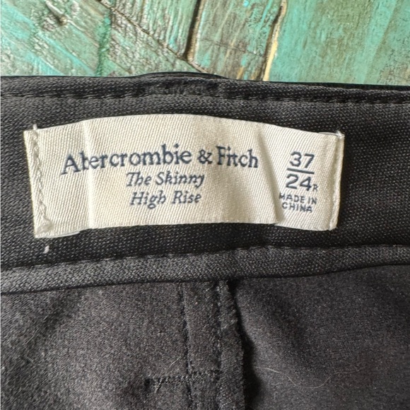 Abercrombie & Fitch The Skinny High Rise Faux Leather Pants Size 37 = Size 24 - Picture 10 of 12